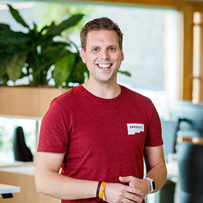 Steef, backend developer bij eResults