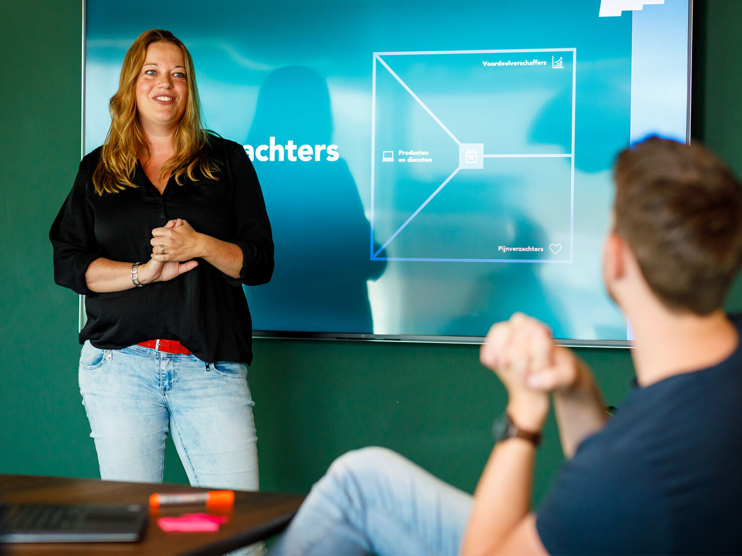 Marijke geeft workshop marketingstrategie